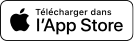 bouton apple store renvoyant sur l'application Hellocare dans l'app store